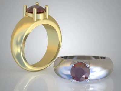 Diamond ring 0315 3D printable model Free 3D print model