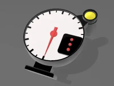 Tachometer for scale model autos 1 24  3D print model