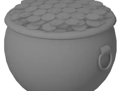 Pot of Gold 3D model