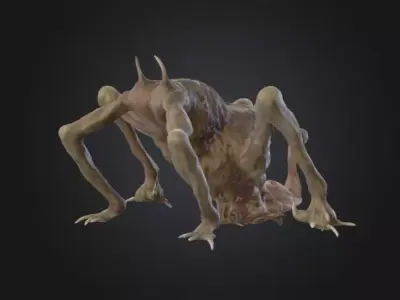 Aberrant Crawler Low-poly 3D model
