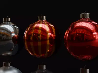 Christmas Ornament Set 3D model