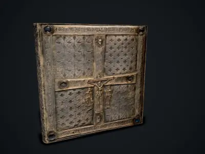 The Book Of Dimma - Holy Bible Low-poly 3D model