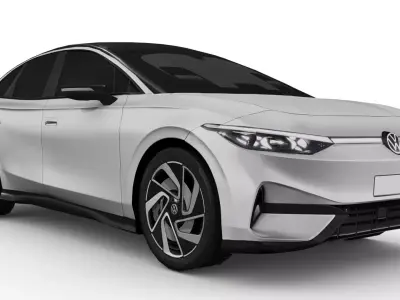  Volkswagen ID7 2024 Low-poly 3D model