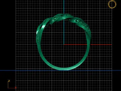 Women Stone Rings Diamond 3D print model buy