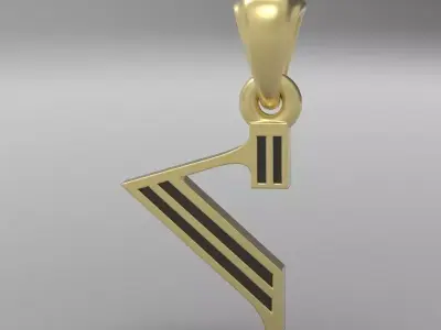 Decorative Letter H 3D print model