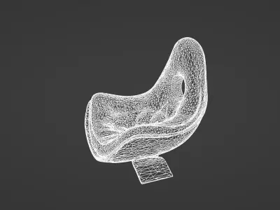 Futuristic Modern Armchair Design 3D model