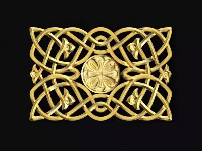 Central decor ornament for furniture 3D model 523