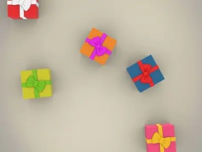 Present Box 3D model