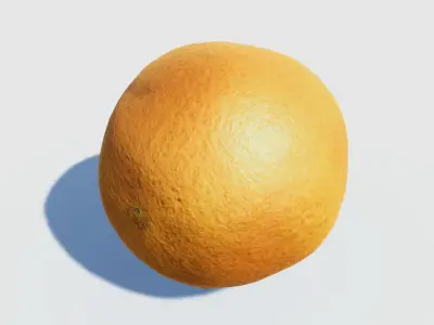 Orange photogrammetry scan Low-poly 3D model