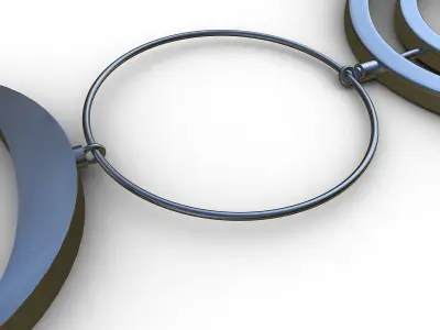 3d key with spiral 3D model