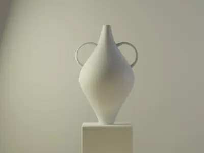 3D vase Free low-poly 3D model