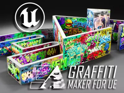 Graffiti Maker for Unreal Engine Texture
