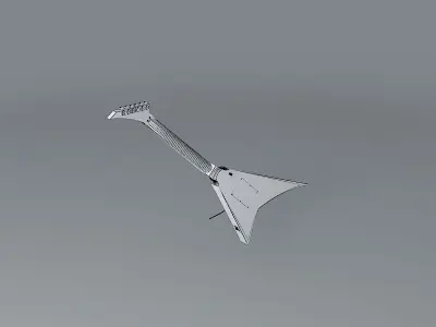 Jackson randy rhoads snakeskin guitar Free 3D model