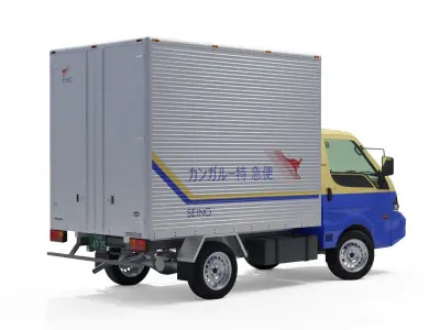 Mazda Bongo Truck Seino 2000 Low-poly 3D model