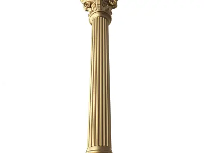 Column Capital 0604 Low-poly 3D model