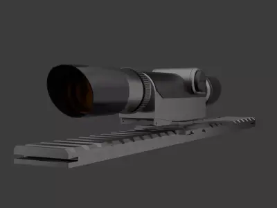 Ultra-Precision Sniper Rifle Scope 3D model