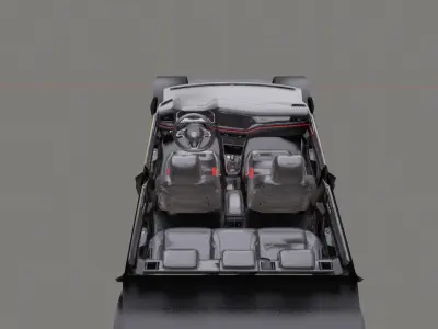 Volkswagen Jetta GLI 2025 Low-poly 3D model