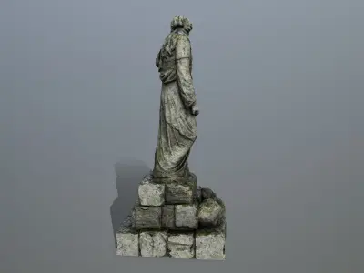 statue 5 Low-poly 3D model