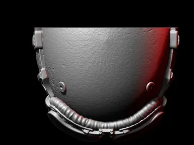 Biker helmet skull vol3 wall home decor art 3D print model