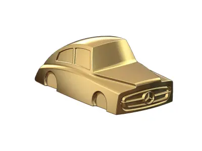 Mercedes 300SL gullwing grille wide body car sculpture 3D print model