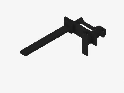 Wall Mixer Set - Luxury - Round - Bath - 280 Low-poly 3D model