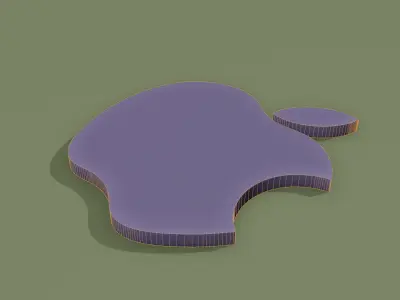 Apple logo 3D model