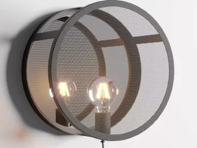 cox cox Round Mesh Wall Light Low-poly 3D model