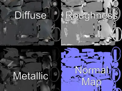 Turtleneck Sweater D Model Pack Low-poly 3D model