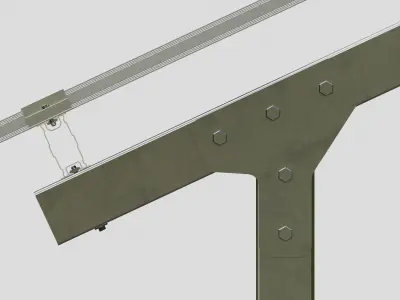 Lightweight Ground Solar Construction Type-2 3D model