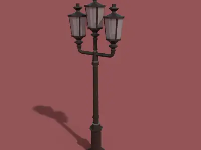 Light Pole Free low-poly 3D model