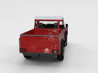 Full Land Rover Defender 110 Pick Up rev 3D model