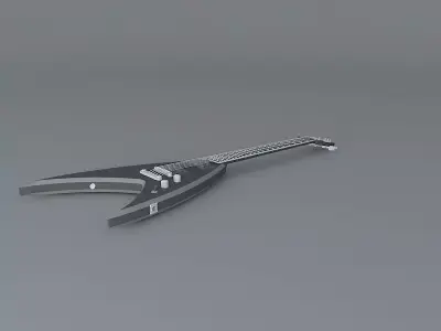 Jackson concept guitar Free 3D model