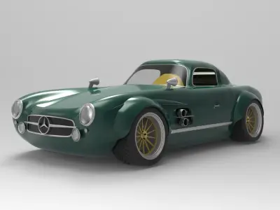 Mercedes 300SL 3D model purchase