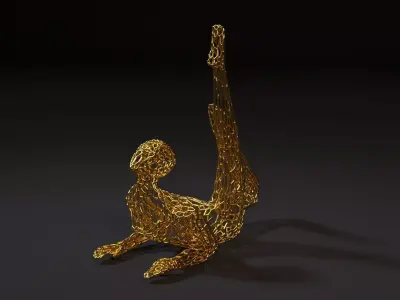Acrobat figurine 3D print model