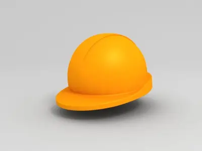 Engineer Helmet Low-poly 3D model