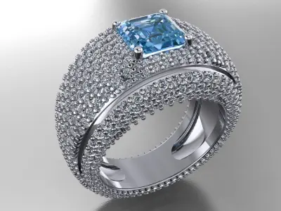 Cocktail Ring  3D print model