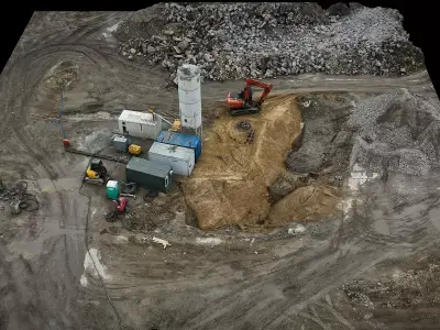 construction-site debris terrain machinery pt3 dronescan Low-poly 3D model