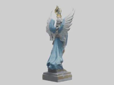 Celestial Guardian statue model 3D model
