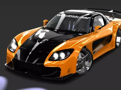 Mazda RX-7 Veilside 3D model
