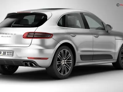 Porsche Macan Turbo 2015 3D model