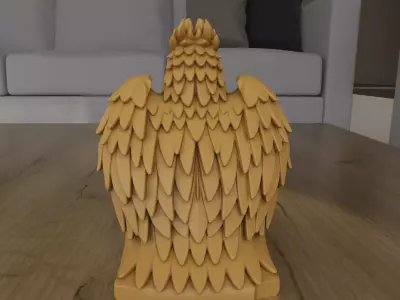 Majestic Phoenix Sculpture STL for 3D Printing 3D print model