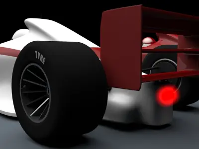 Formula 1 Car Type 3D Models Low-poly 3D model