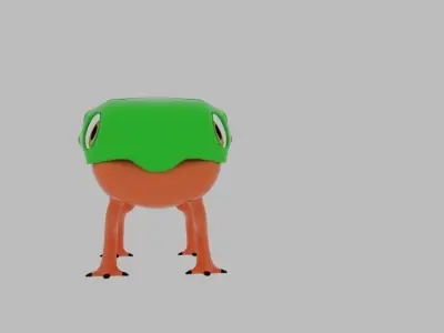 Pit Lizard Character Low-poly 3D model