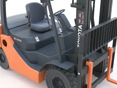 Toyota Core IC Pneumatic Forklift 3D model