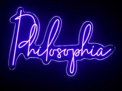 Philosophy Neon Sign 3D model