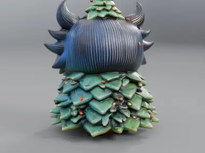 christmas tree monster 3D model