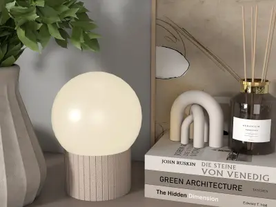 Decorativeset02 items on shelf 3D model