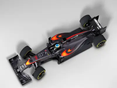 Mclaren MP4 30 Low-poly 3D model