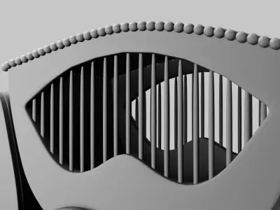 Circus Wagon Cage  3D model