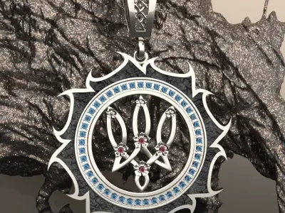 Ukrainian Trident 3D print model